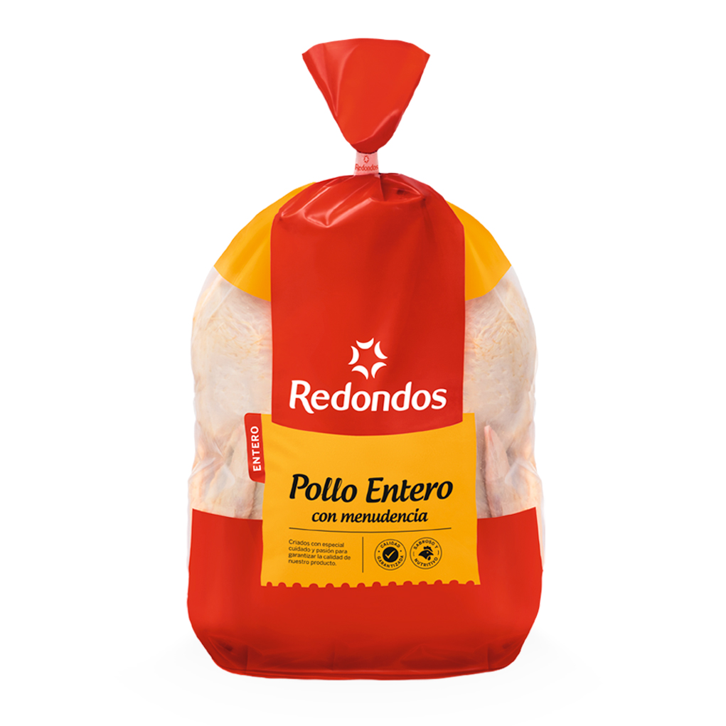 Pollo entero fresco con menudencia