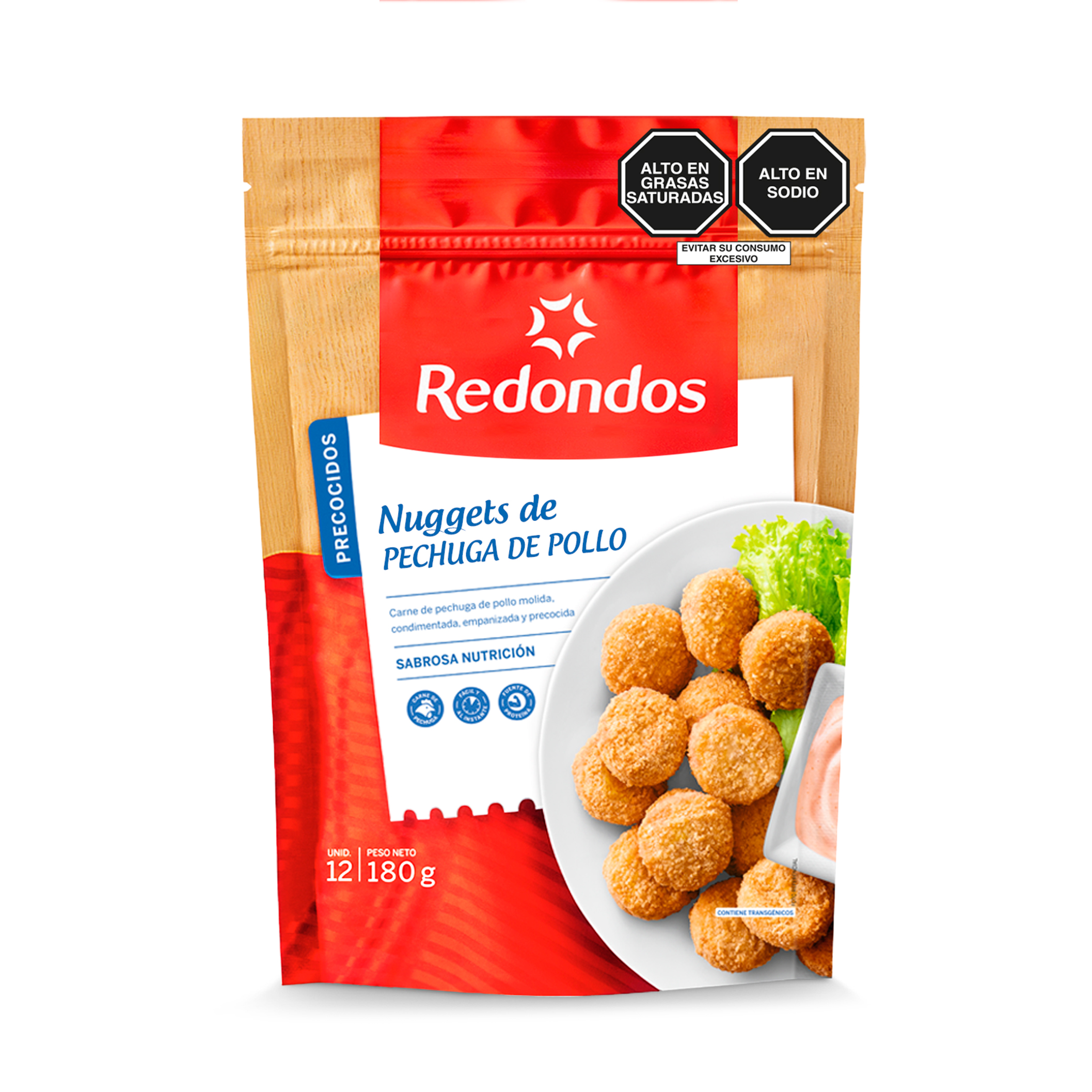 Nuggets de pechuga de pollo Bolsa 12 unid.