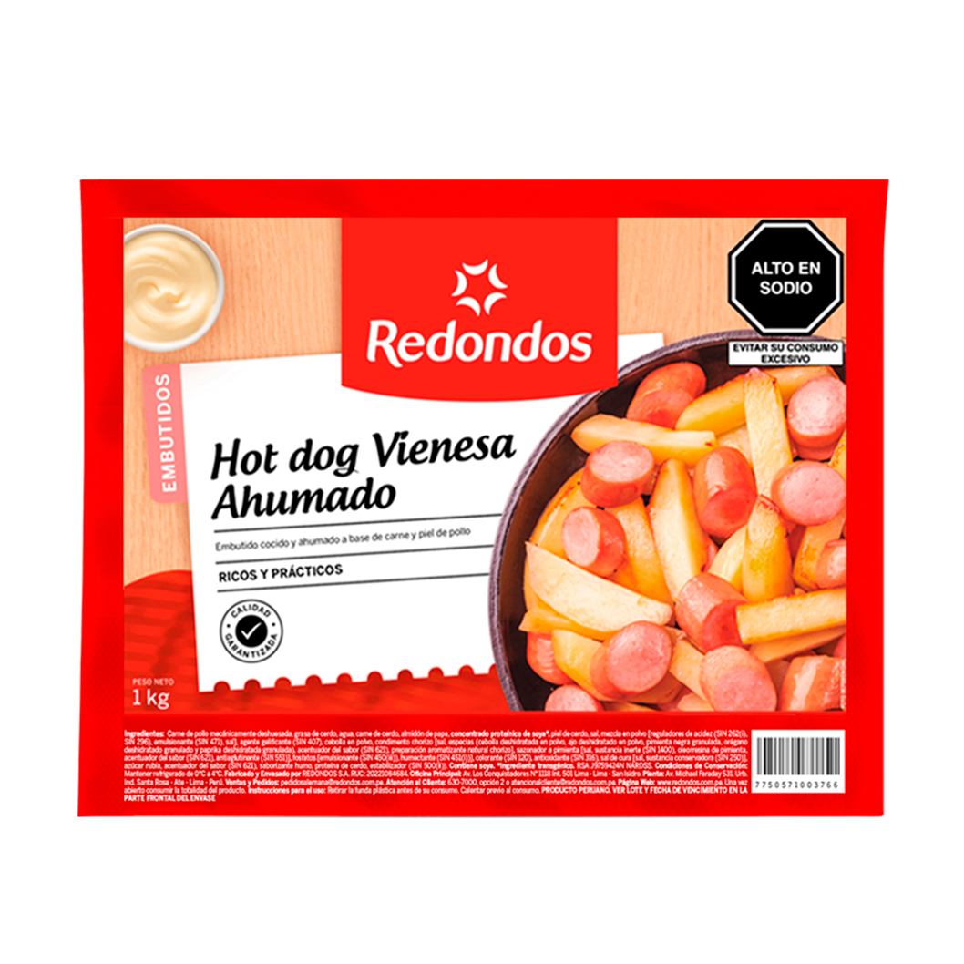 Hot Dog Vienesa Ahumado 1 Kg