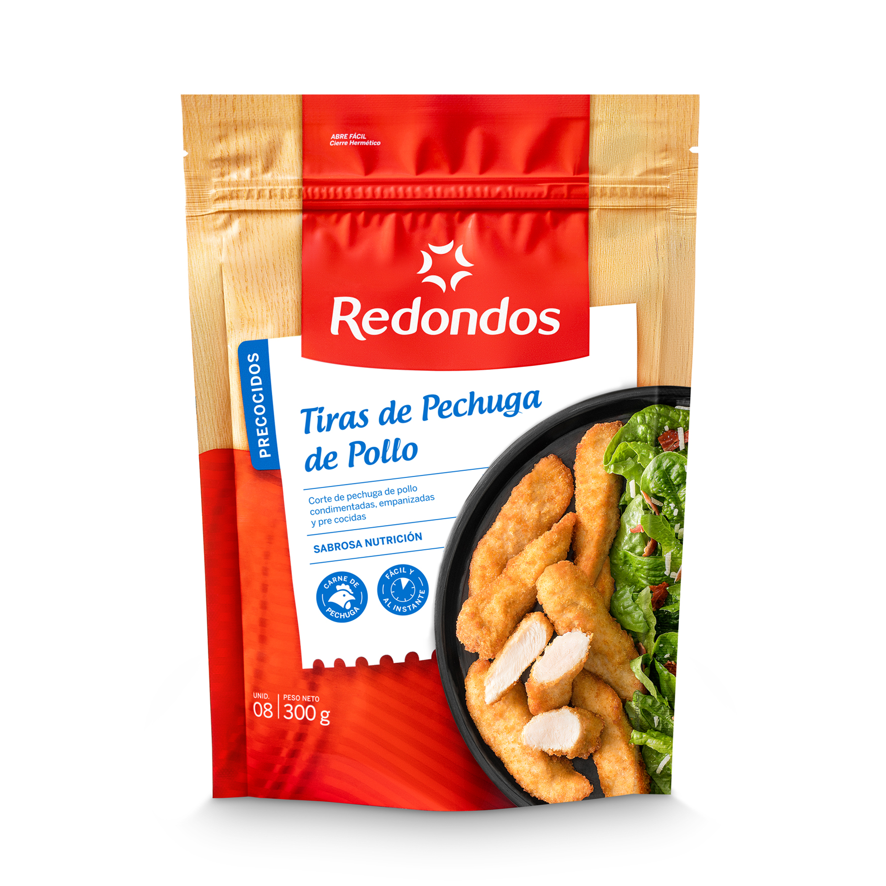 Tiras de pechuga de pollo