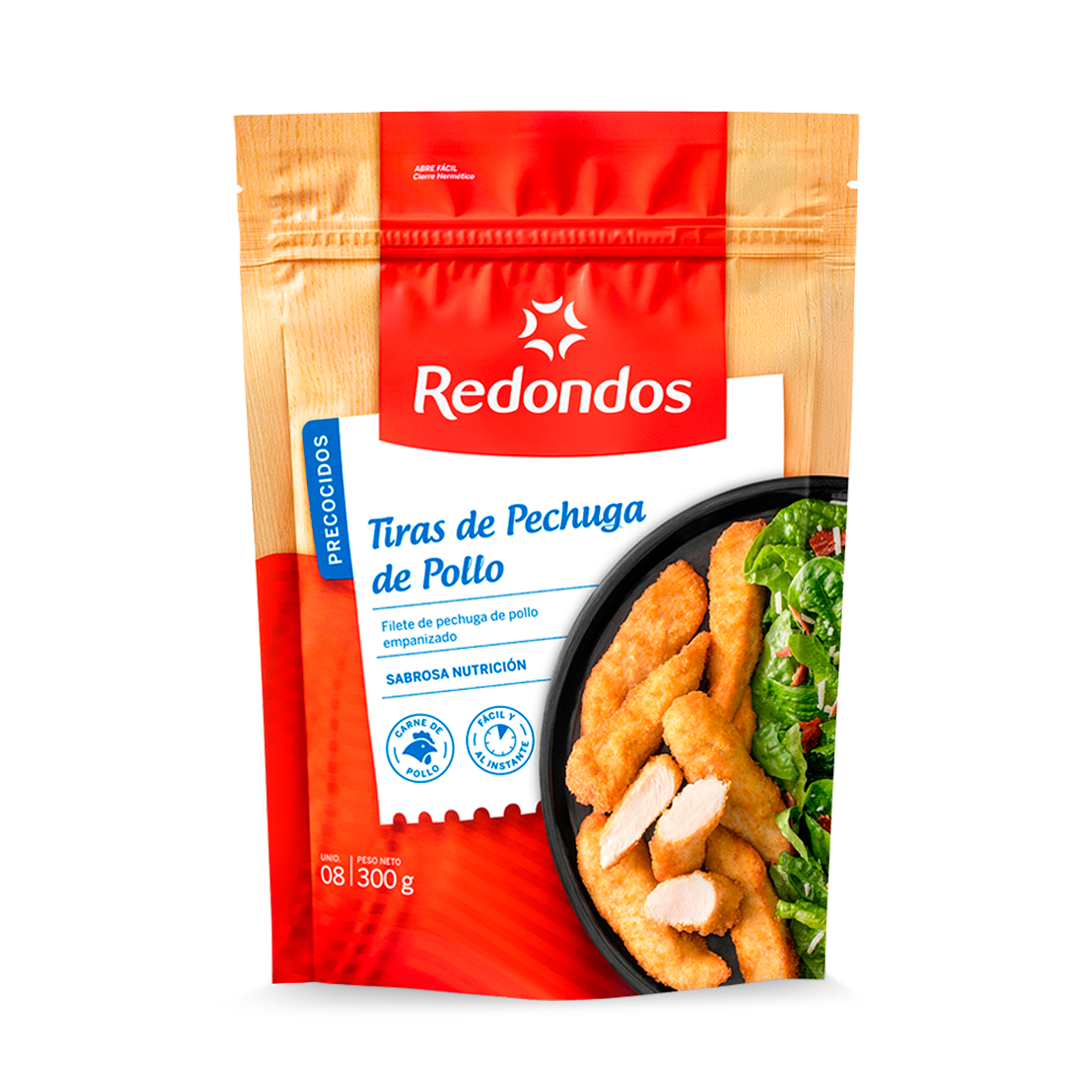 Tiras de pechuga de pollo